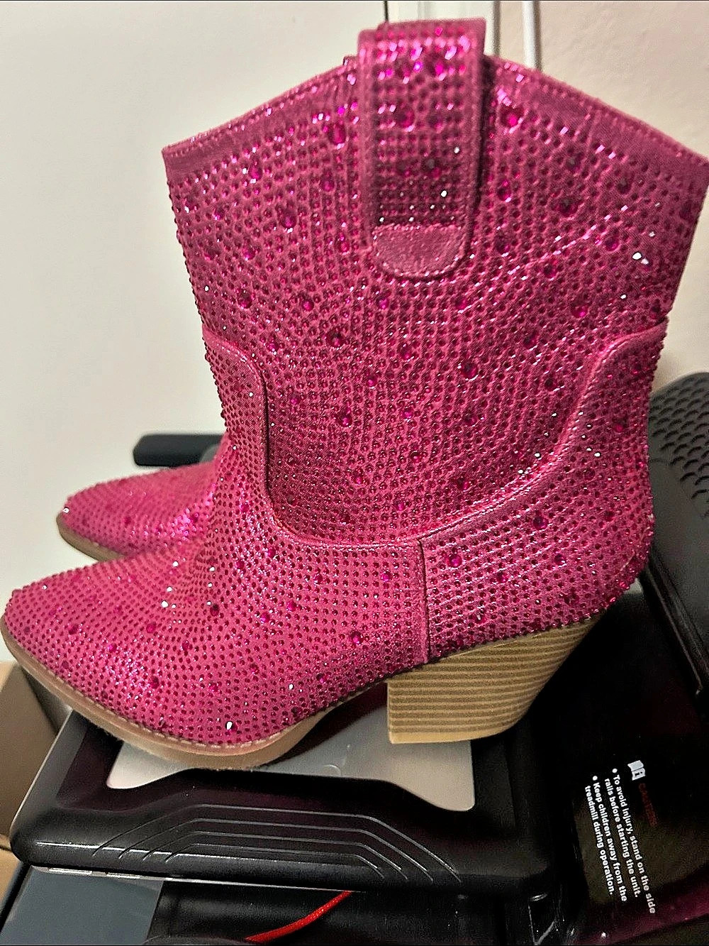 Rhinestone Cowgirl Boots Hot Pink